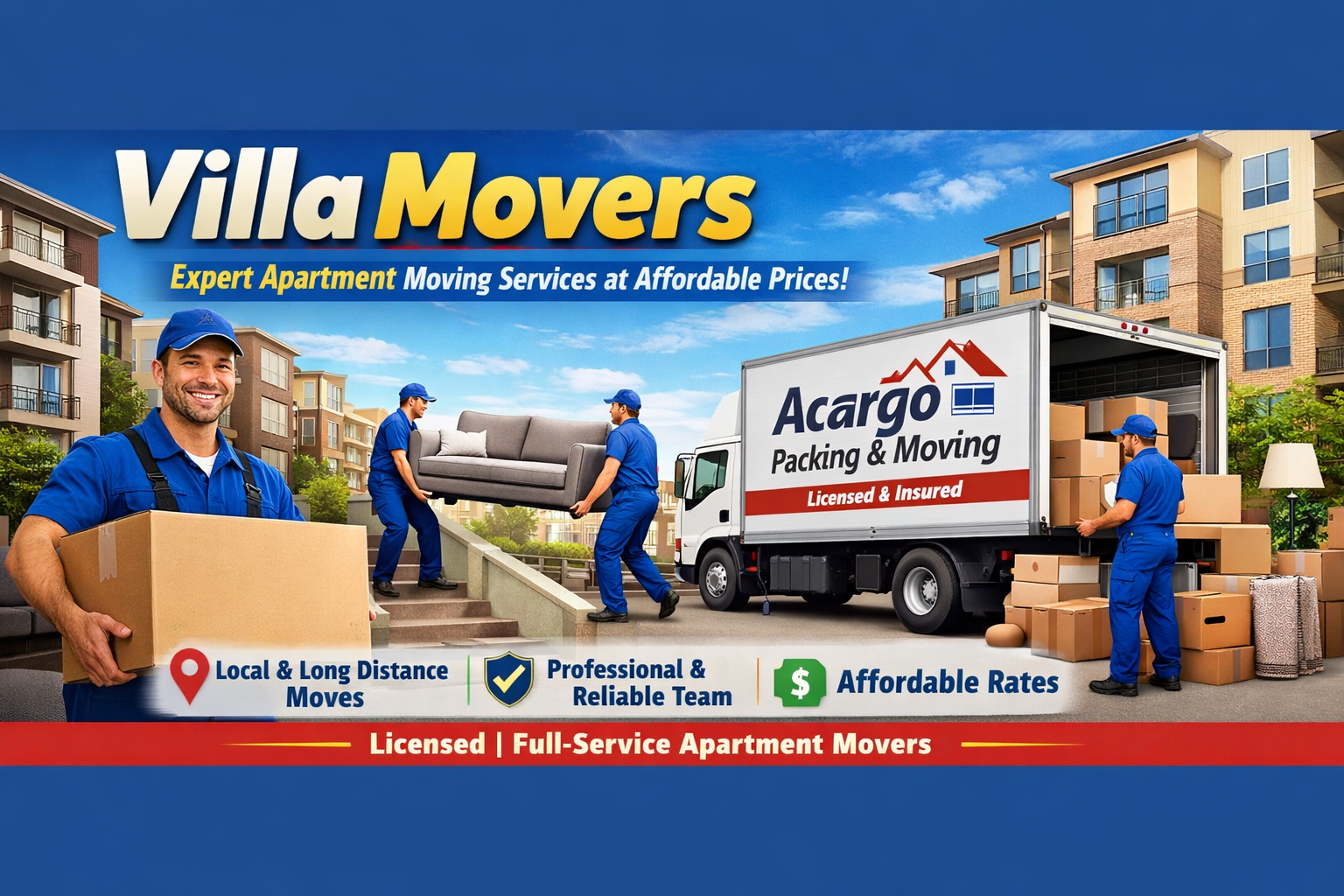 Villa movers in Dubai handling packing and relocation